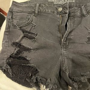 American Eagle Distressed Jean Shorts